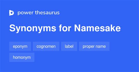 namesake meaning|namesake synonym.